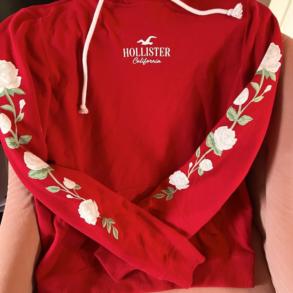 Hollister red hoodie